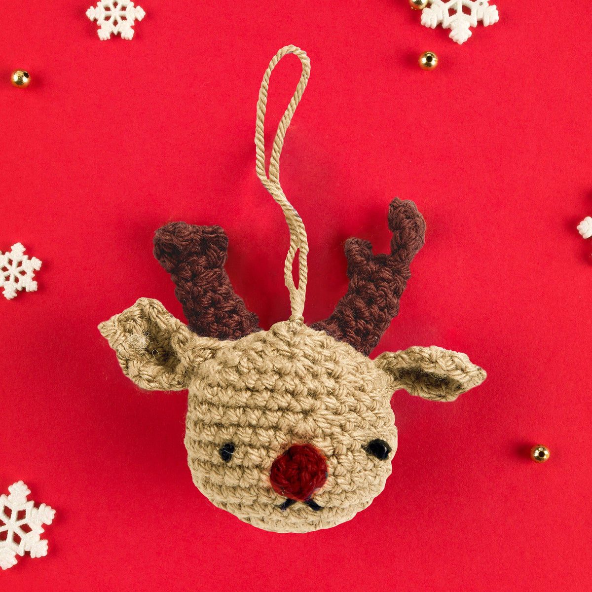 2024 Advent Calendar Crochet Reindeer Pattern | decreases, tree, Ornament