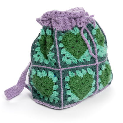 Red Heart Pack a Heart Crochet Backpack Pattern | daily essentials, motifs