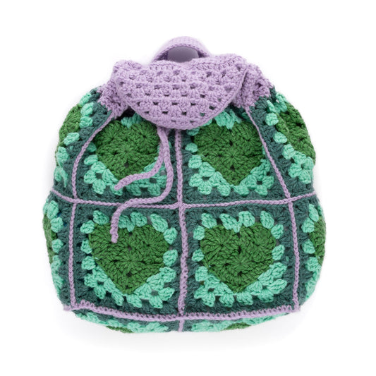 Red Heart Pack a Heart Crochet Backpack Pattern | daily essentials, motifs