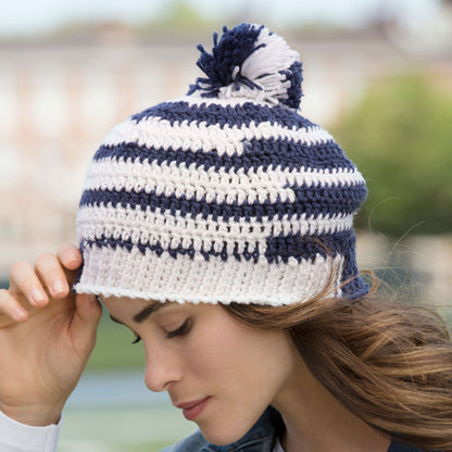 Red Heart Crochet Fired Up! Slouchy Beanies Pattern | self-striping, colors