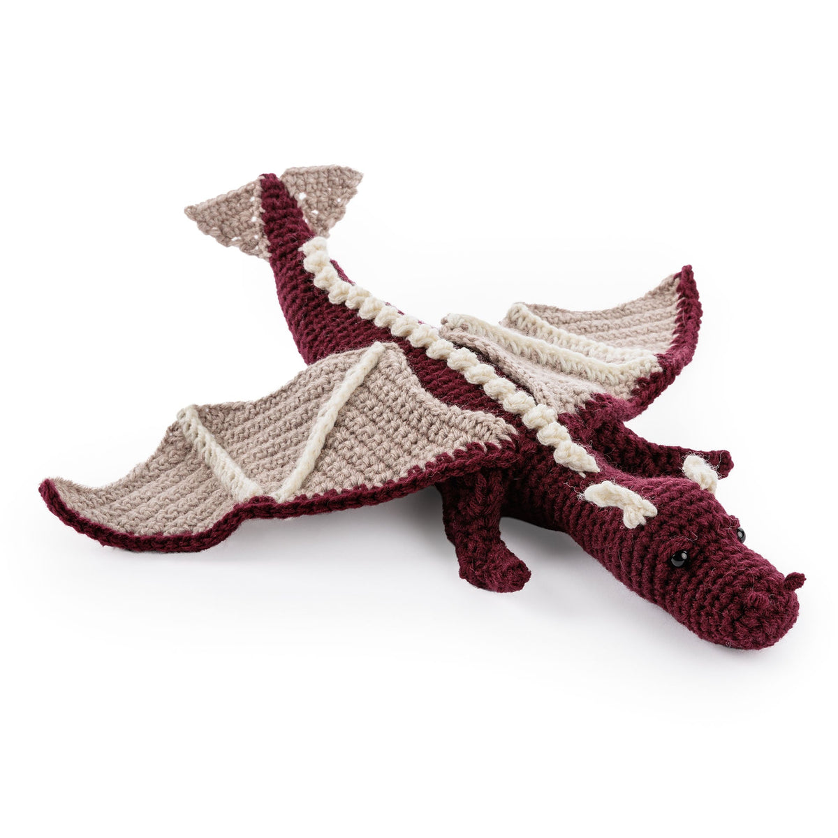 Red Heart I Am Fire Crochet Dragon Amigurumi Pattern | Super Saver, toy