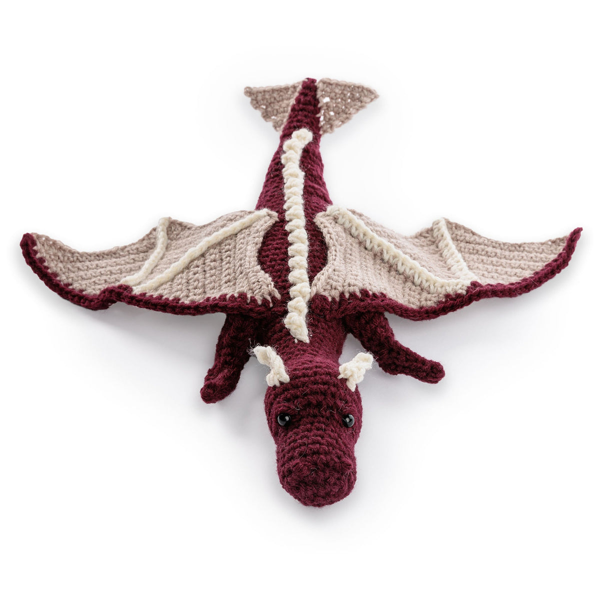 Red Heart I Am Fire Crochet Dragon Amigurumi Pattern | Super Saver, toy