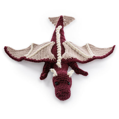 Red Heart I Am Fire Crochet Dragon Amigurumi Pattern | Super Saver, toy