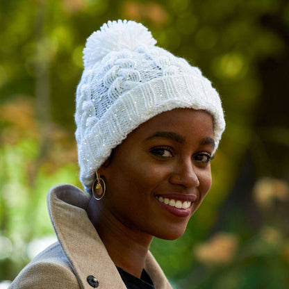 Red Heart Braided Cable Knit Hat Pattern | stocking stitch, ribbed, Hats