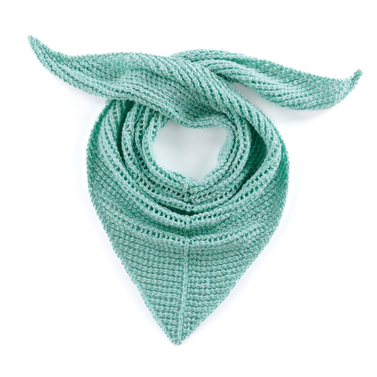 Red Heart Cool Breeze Knit Shawl Pattern | increases, colors, Easy