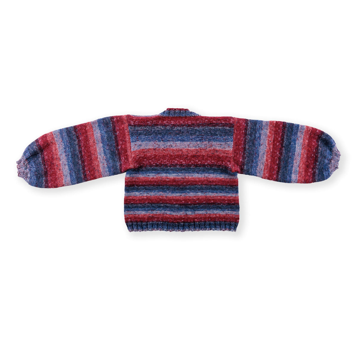 Red Heart Knifty Knit Cardigan Pattern | ribbing, increases, decreases