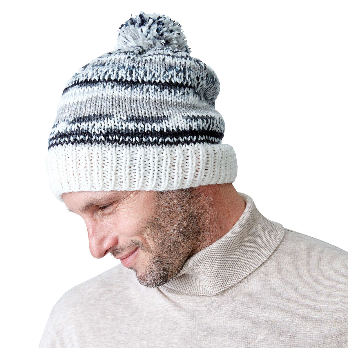 Red Heart Simple Fair Isle Knit Hat Pattern | colorwork, holiday, gift