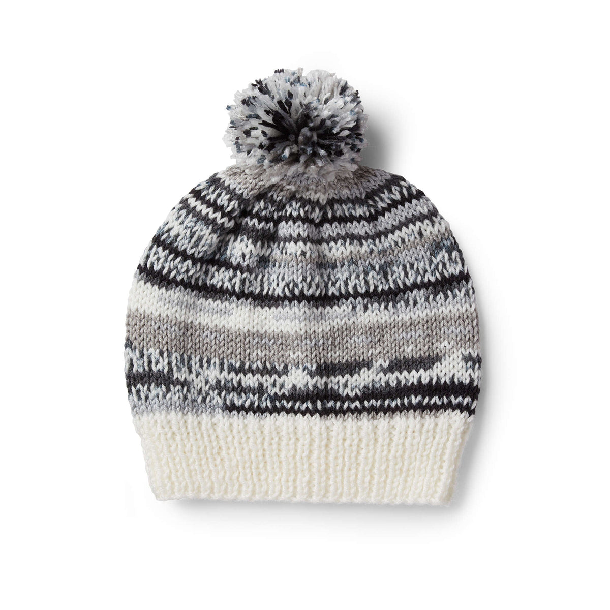 Red Heart Simple Fair Isle Knit Hat Pattern | colorwork, holiday, gift