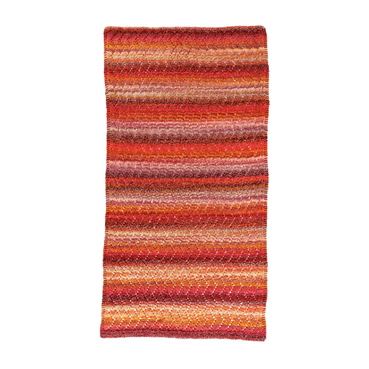 Red Heart Knit Chevron Eyelets Shawl Pattern | lace, decreases, gift