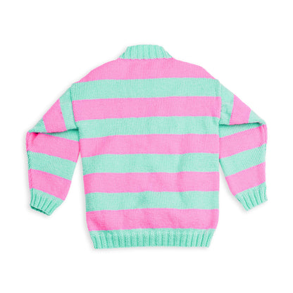 Red Heart Knit Visual Cable Front Pullover Pattern | ribbing, Super Saver
