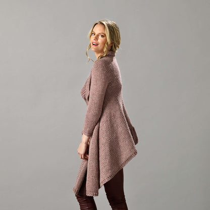 Sugar Bush Sweetheart Collared Knit Shawl Cardigan Pattern | rows, collar
