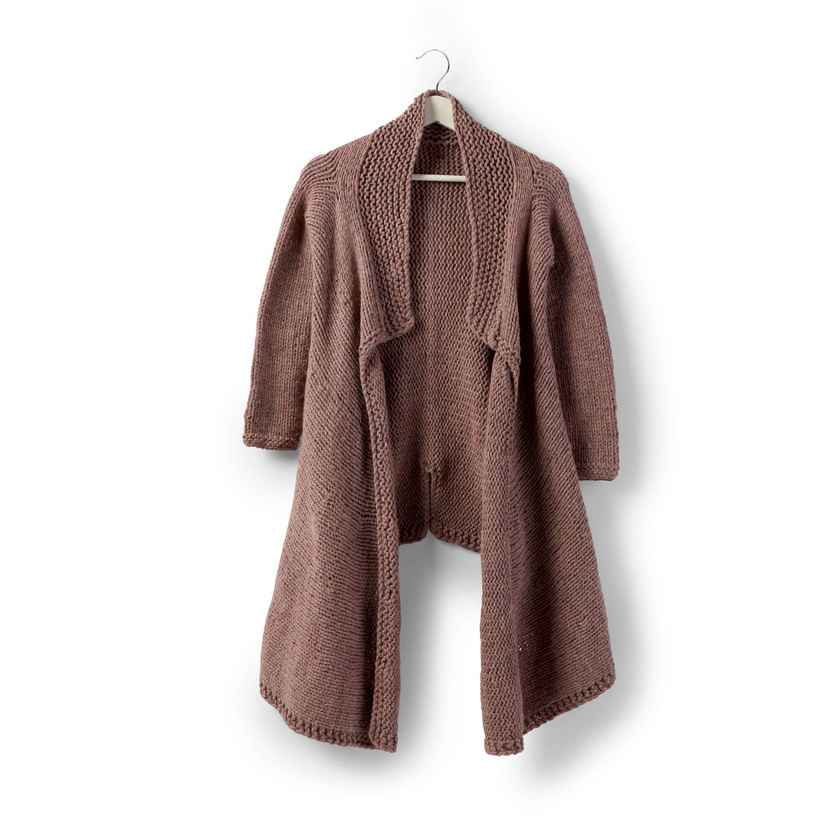 Sugar Bush Sweetheart Collared Knit Shawl Cardigan Pattern | rows, collar