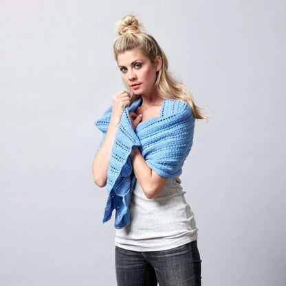 Sugar Bush Knit Warm Embrace Wrap Pattern | Itty-Bitty, gift, textured