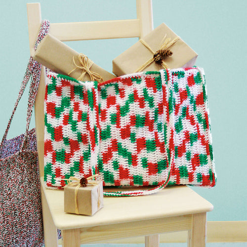 Lily Sugar'n Cream Shopping Tote Pattern | Ombre, holiday, gifts