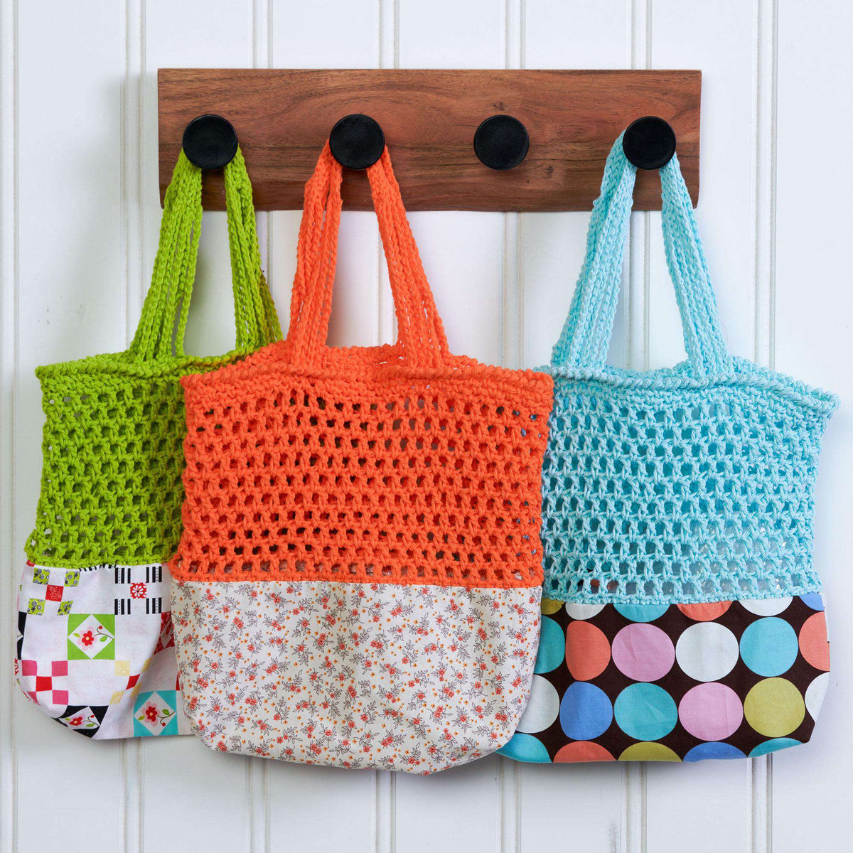 Lily Sugar'n Cream Upcycle Crochet/Sew Market Tote Pattern | Women, Easy