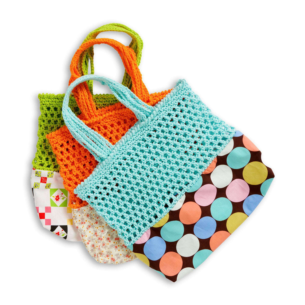 Lily Sugar'n Cream Upcycle Crochet/Sew Market Tote Pattern | Women, Easy