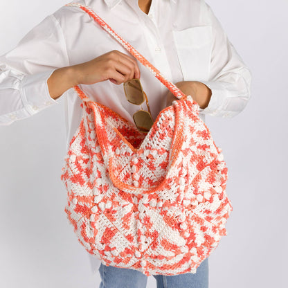 Lily Sugar'n Cream Color Pops Crochet Tote Pattern | textured, motifs