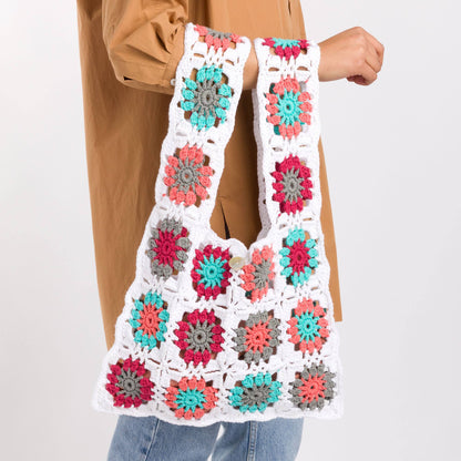 Lily Sugar'n Cream Crochet Radiant Motifs Tote Bag Pattern | Women, Easy
