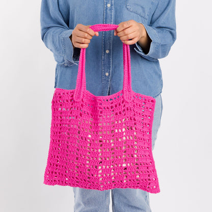 Lily Sugar'n Cream Fresh Mesh Crochet Tote Bag Pattern | slip stitch, Women