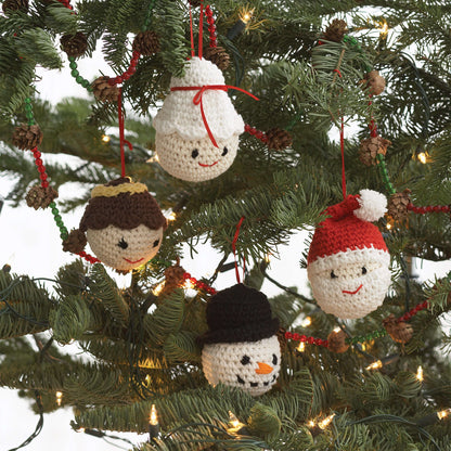 Lily Sugar'n Cream Amigurumi Ornaments Pattern | holiday, tree, colors