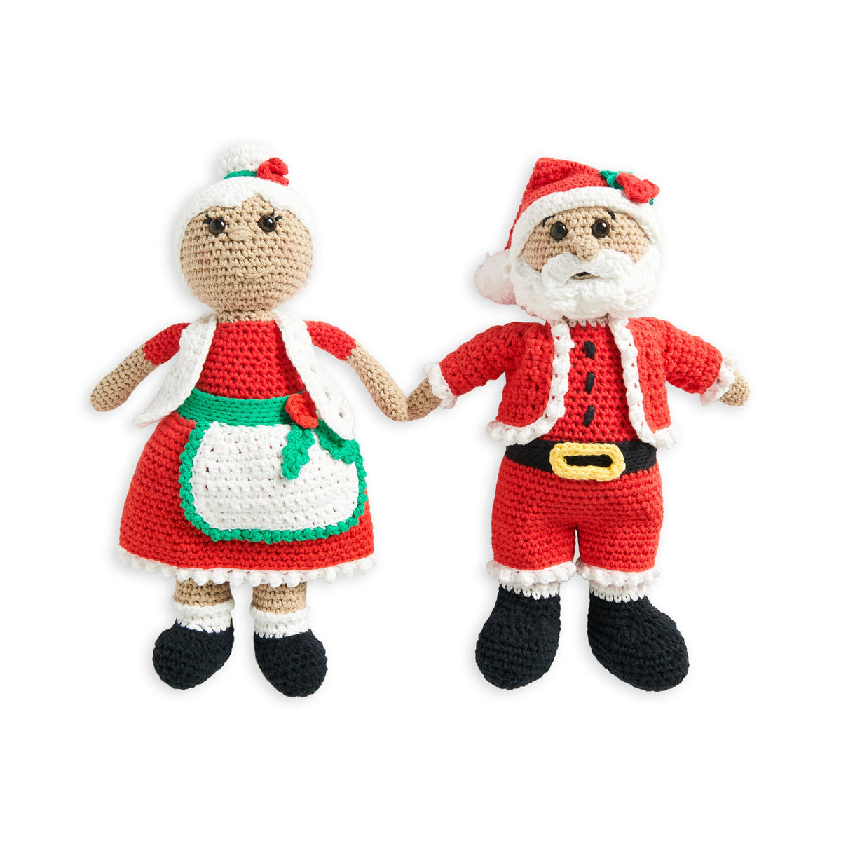 Lily Sugar'n Cream Crochet Santa & Mrs Claus Dolls Pattern | rounds, toy