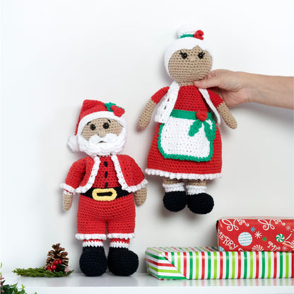 Lily Sugar'n Cream Crochet Santa & Mrs Claus Dolls Pattern | rounds, toy