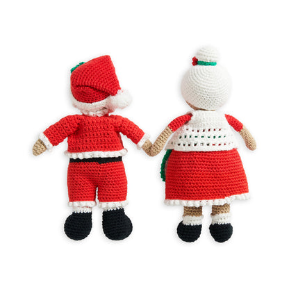 Lily Sugar'n Cream Crochet Santa & Mrs Claus Dolls Pattern | rounds, toy
