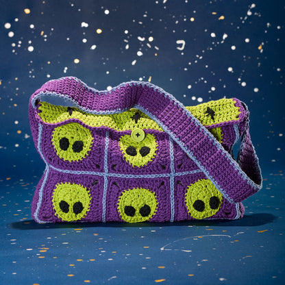Lily Sugar'n Cream Crochet Extraterrestrial Messenger Bag Pattern | yarn, gift