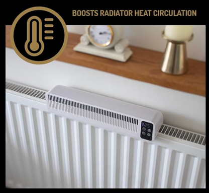 Radiator Fan – Triple Fan Heat Booster, Quiet, Rechargeable, Magnetic Fit
