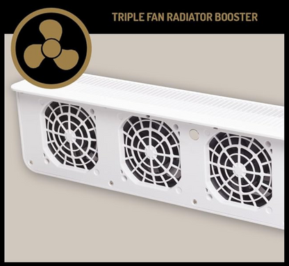 Radiator Fan – Triple Fan Heat Booster, Quiet, Rechargeable, Magnetic Fit