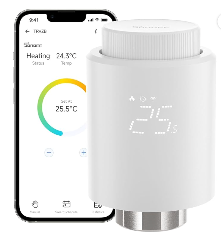 Smart Radiator Valve, Thermostatic Radiator Valve, Easy Installation, Save Heating Costs, Works With Alexa