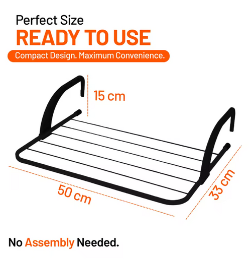 Radiator Airer 2 Pack, Foldable Adjustable 6 Bar Clothes Drying Rack for Radiators